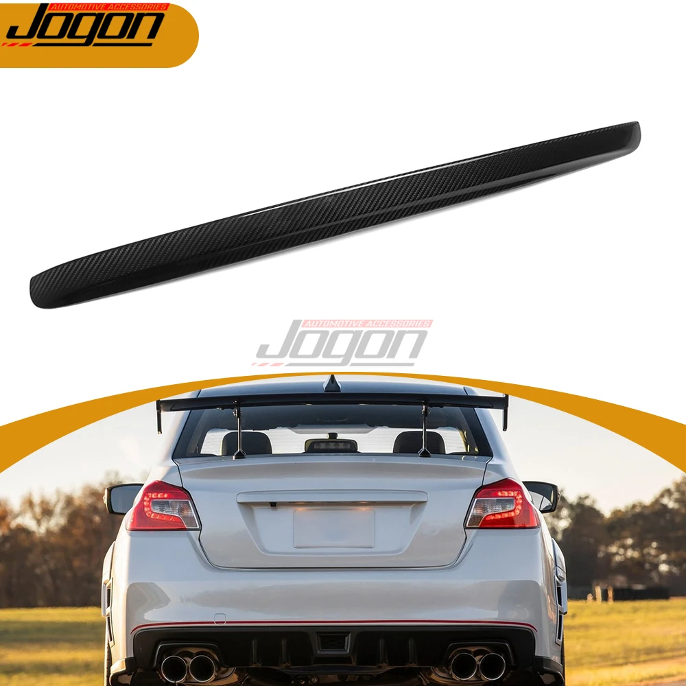 For Subaru WRX STI VA 2015 2016 2017 2018 2019 2020 2021 Carbon Fiber Exterior Rear Trunk Tailgate Cover Trim Car Accessories