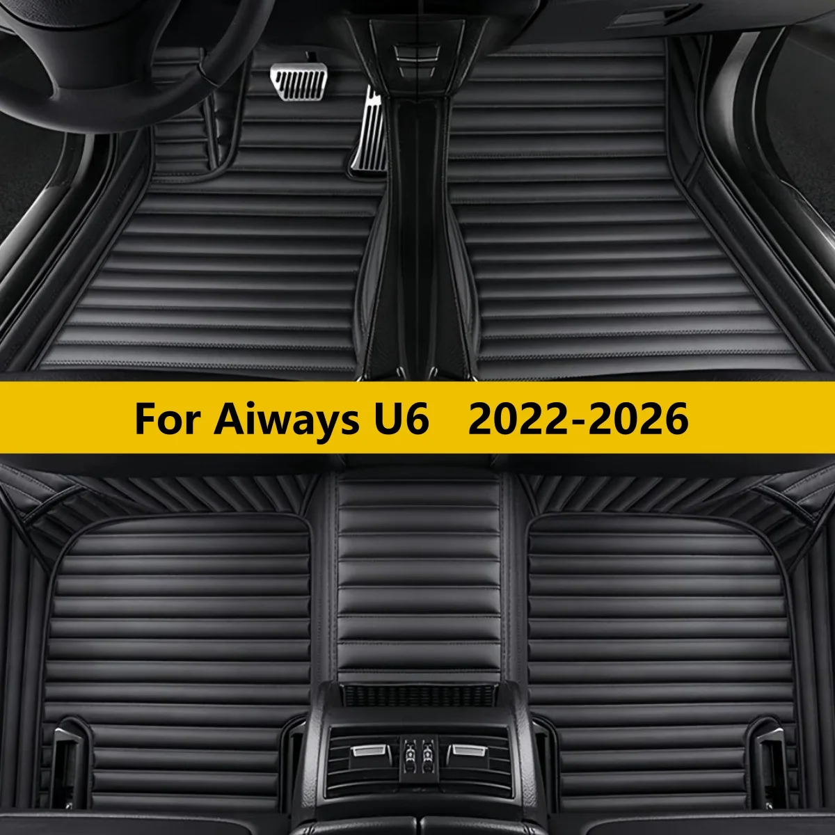 

Custom Car Floor Mats For Aiways U6 2022 2023 2024 2025 2026 Auto Anti-dirt Full Set Carpet Pads Vehicle Foot Matts Rugs