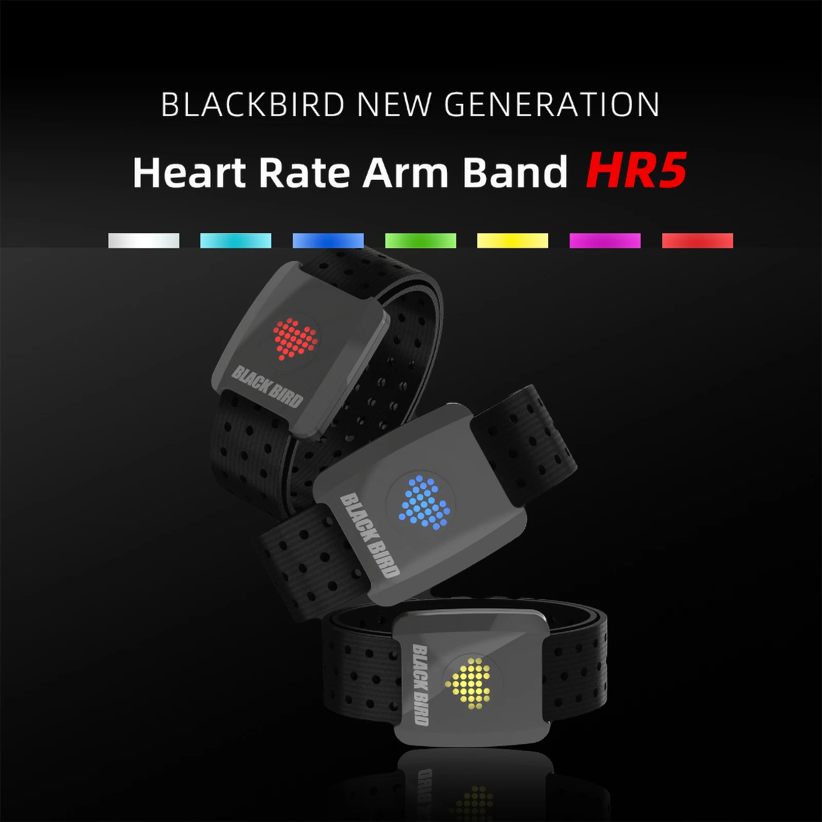 

Blackbird HR5 Arm Hand Heart Rate Sensor Armband Strap Sensor Cycling Support ANT+ Wireless for XOSS IGPSPORT Cycling Sports