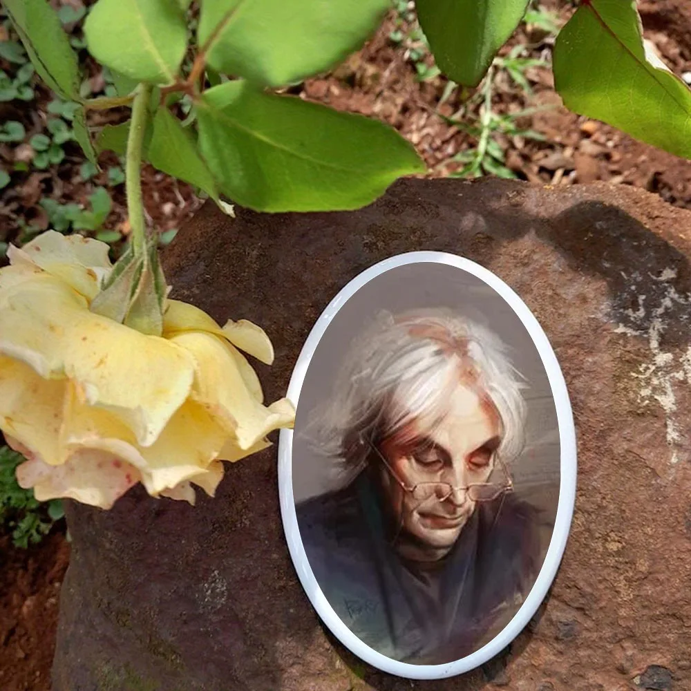 2D Flat Not 3D 1pc Custom Photo Memorial Headstone Tile Personalized Indoor/Outdoor Remembrance Gift Pet Memorial Decor
