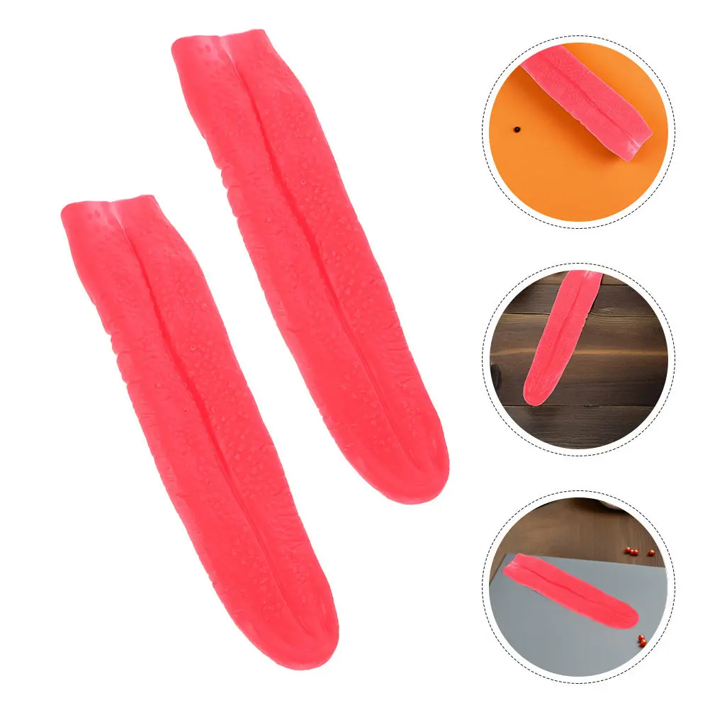 

Набор из 6 реалистичных красных длинных языков-реквизитов для Хэллоуина, аксессуары для розыгрышей, страшные украшения для языка, жуткий костюмный реквизит на День дурака