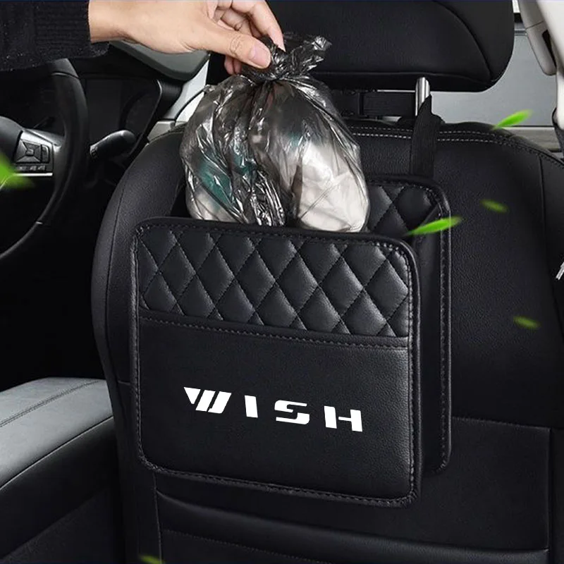 Car Backseat Organizer MultifunctionProtectors for Trip Kids Travel Seat Storage Bag Leather for Toyota wish Car Accessories