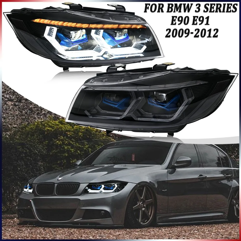 

1Pair LED Headlights Assembly For BMW 3 Series E90 E91 2009-2012 Xenon/Halogen Front Head Lamps DRL Headlamp Accessories