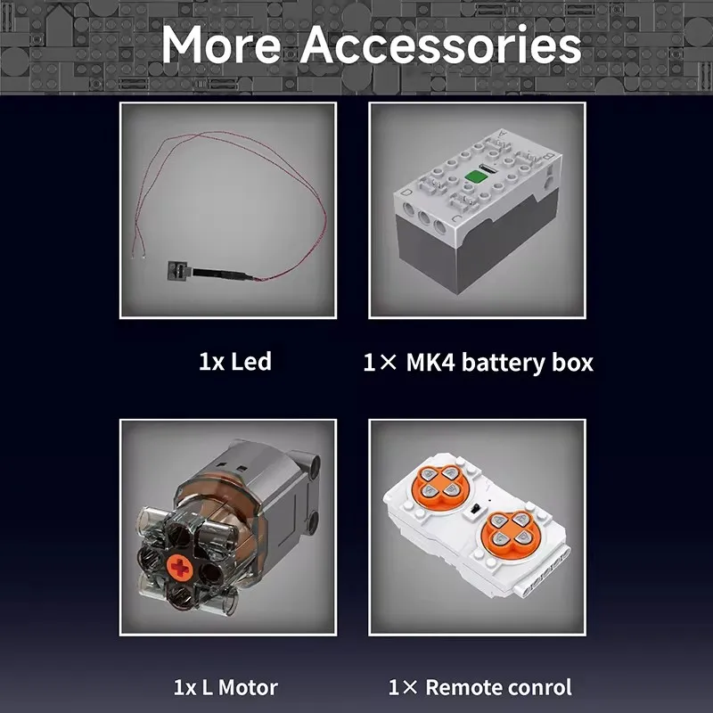 モールドキング 12032 シェイ型蒸気機関車 組み立てキット ラジコン列車モデル ブロックブリック 知育玩具 大人 子供向け