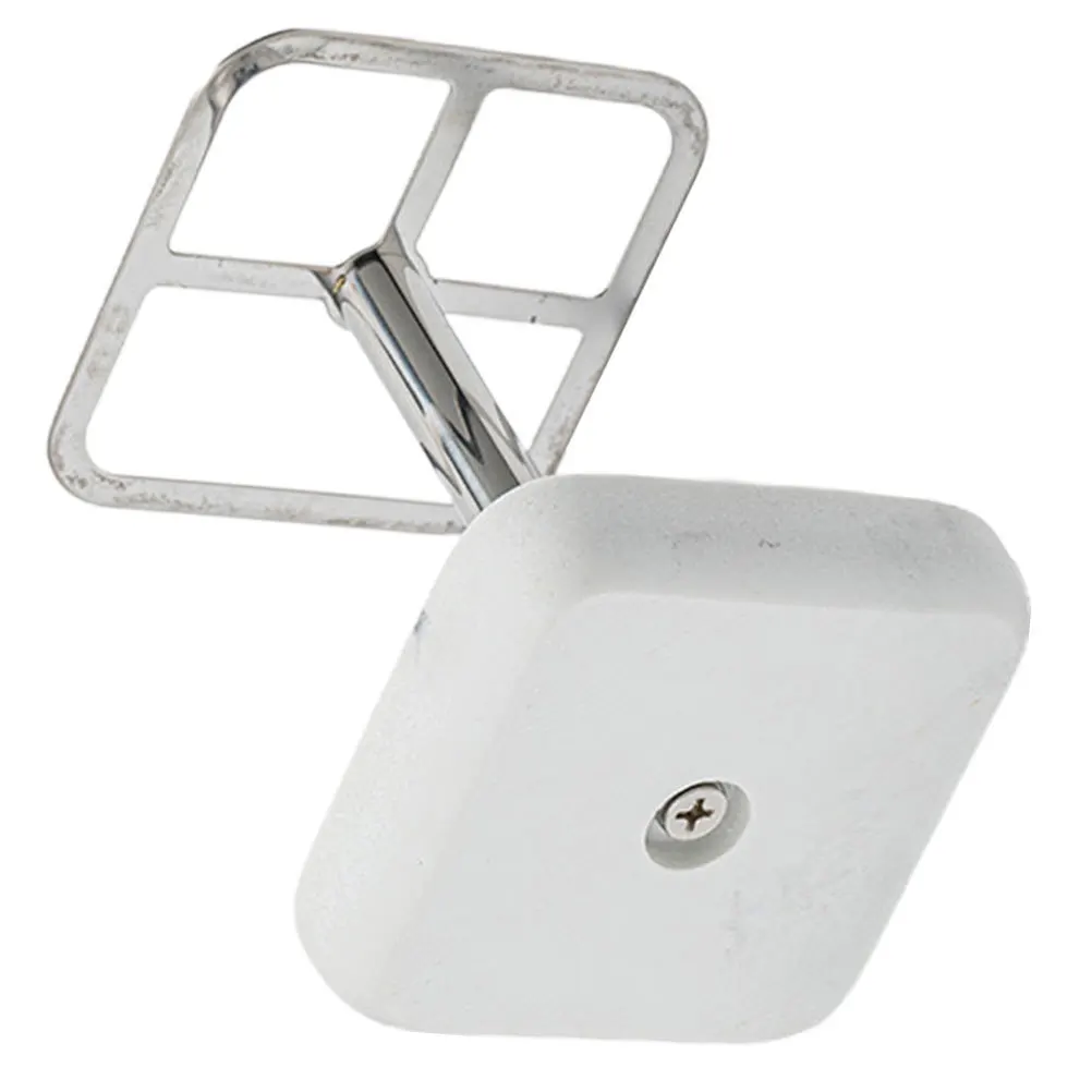 

Bathroom Toothbrush Holder Stainless Steel Resin Base Toothpaste Stand Practical Easy to Clean Multi-Functional