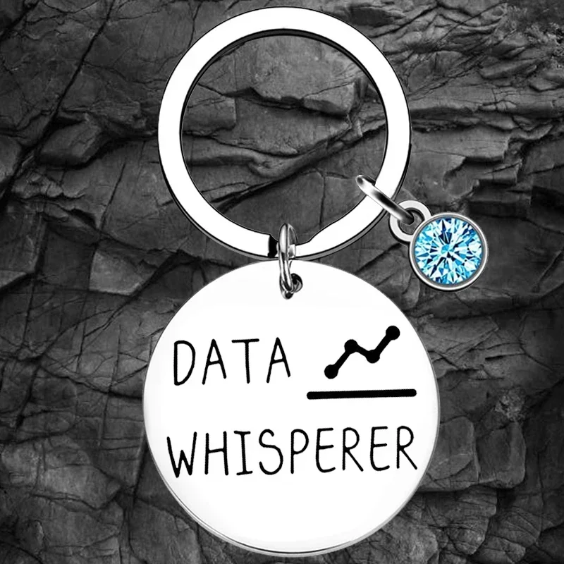 Datas Analyst Gift Keychain Data Science Data Engineer Key Rings Data Scientist Analytics Gift