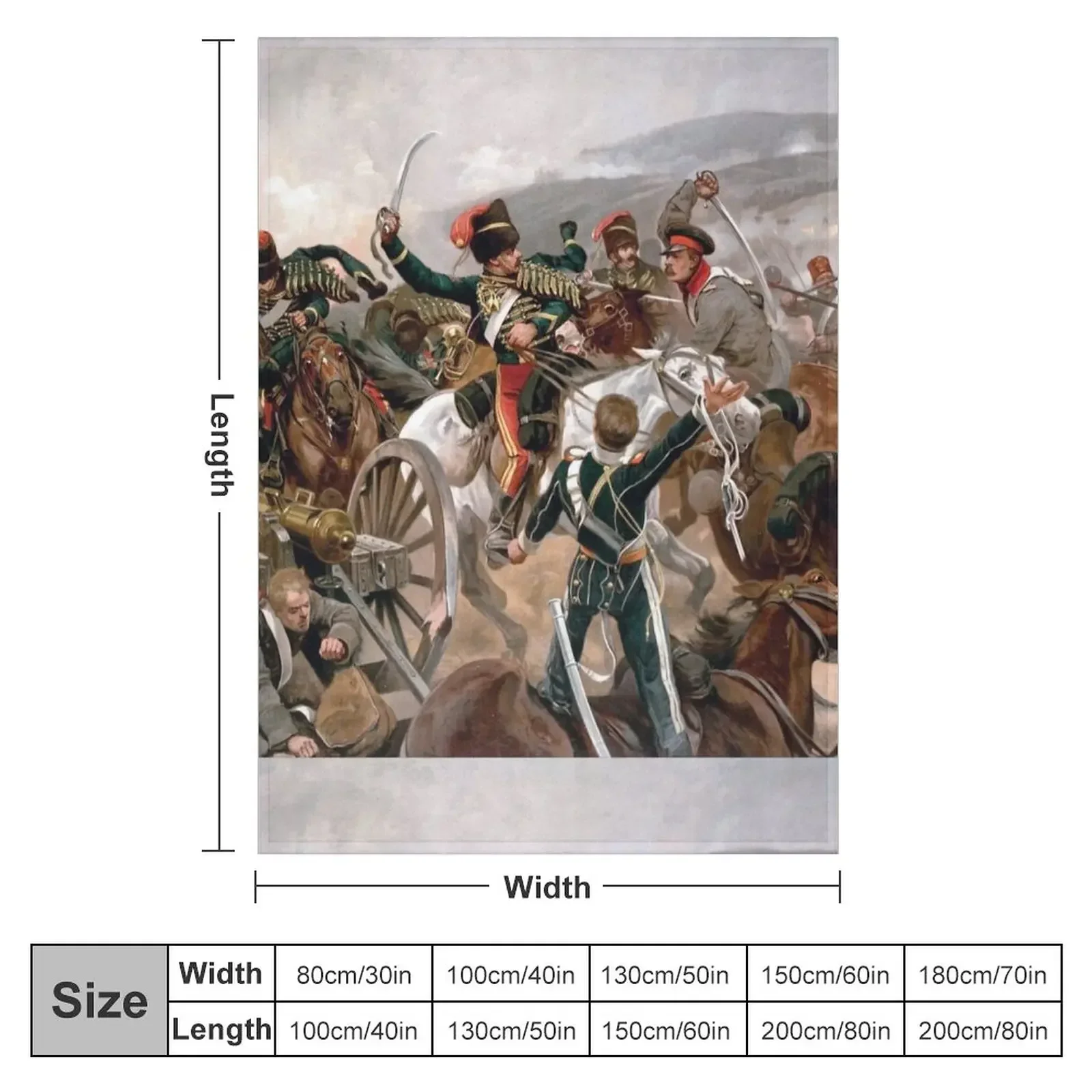 Relief of the Light Brigade 1897 Throw Blanket decorative Decoratives Luxury Brand Blankets