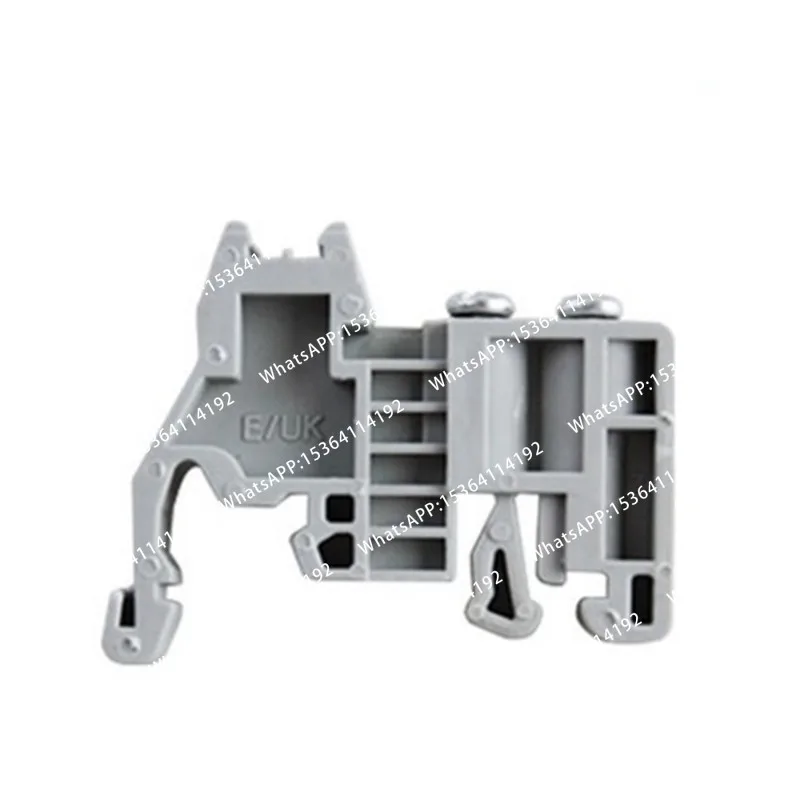 50pcs/Lot E/UK Din Rail Universal Terminal Blocks Ending/end E-UK Plastic Wiring Terminals