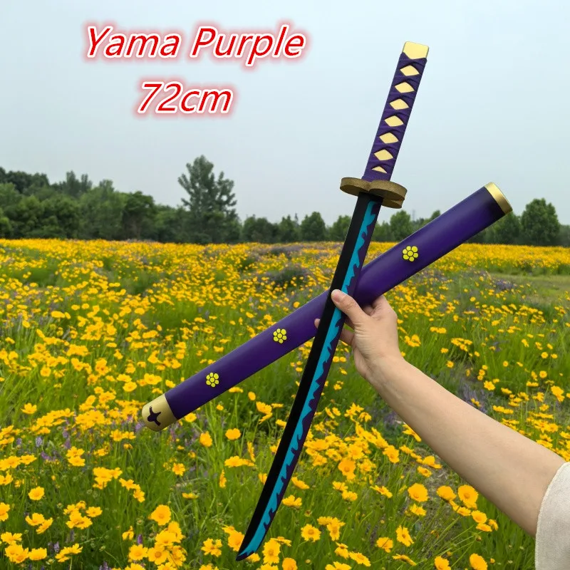 Espada Zoro de One Piece de 72cm, réplica 1:1 para cosplay de Roronoa, adereço de samurai Syodai Kitetsu, katana de brinquedo em PU seguro, presente.