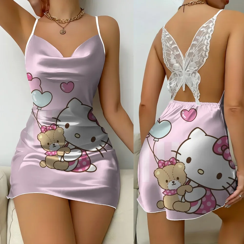 2024 Nightie Women Lovely Pajama Lady New Pattern Women's Nightwear Romantic Nighty Sleeveless Pajamas Woman One Pieces Dress