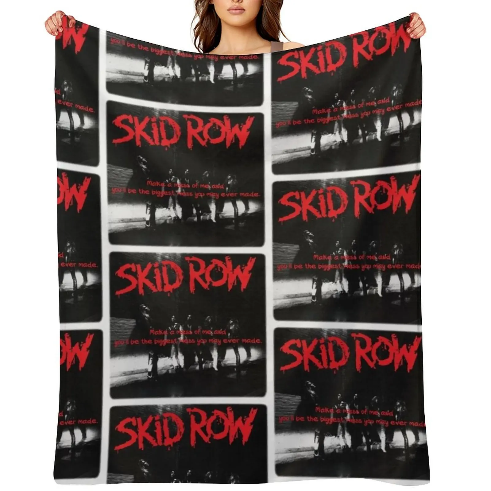 

SKID ROW Throw Blanket Blankets Sofas Of Decoration Bed covers Plaid on the sofa Hair Blankets