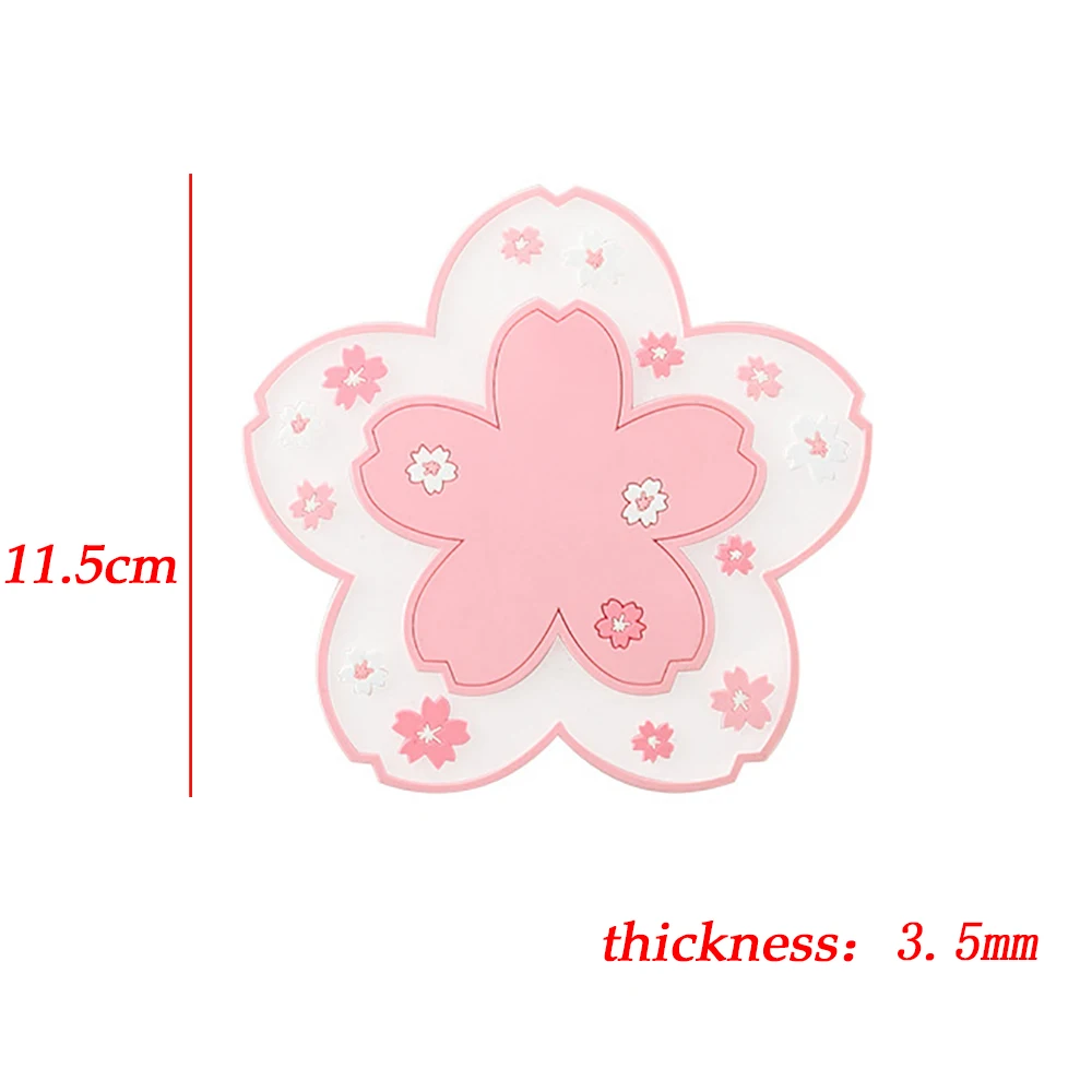 Little Chrysanthemum Heat Resistant Silicone Cushion Beverage Cup Cup Cushion Insulation Non slip Pot Rack Thickened Table Mat