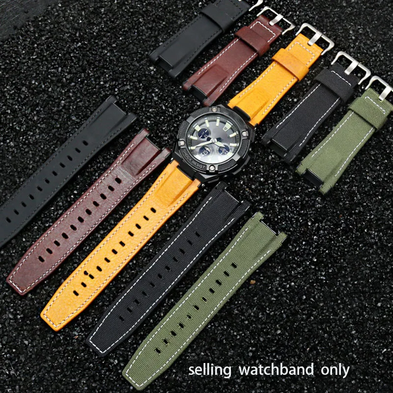 

Watch Band Nylon Strap for Casio G-SHOCK MTG-B1000 D-B1000B-1A Wristband Bracelet Genuine Leather Man 26*14mm