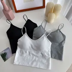 Small Sling Beautiful Back Girl Threaded Bra with Breast Pads Sports Outer Wear Bottoming Vest Style Underwear 슬링 뷰티 백 Wholesale