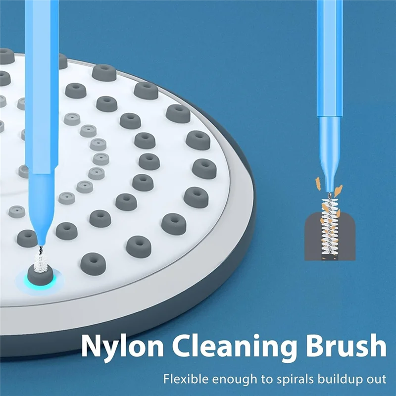 ABUI-Shower Cleaner Brush Head Scrubbers For Use In Shower Multiple Shower Head Cleaning Brush For Small Hole