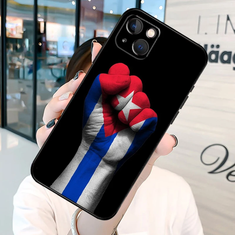Cuba Flag Phone Case on For iPhone 13 12 11 14 15 16 Pro Max Plus XR X XS MAX Soft Back Cover image 5