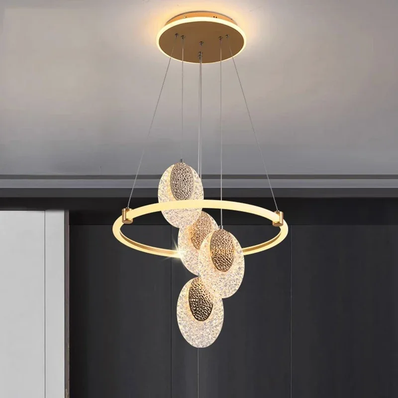 

Modern Round Crystal LED Pendant for Living Room Dining Room Bedroom Home Decoration Interior Lighting Crystal Pendant