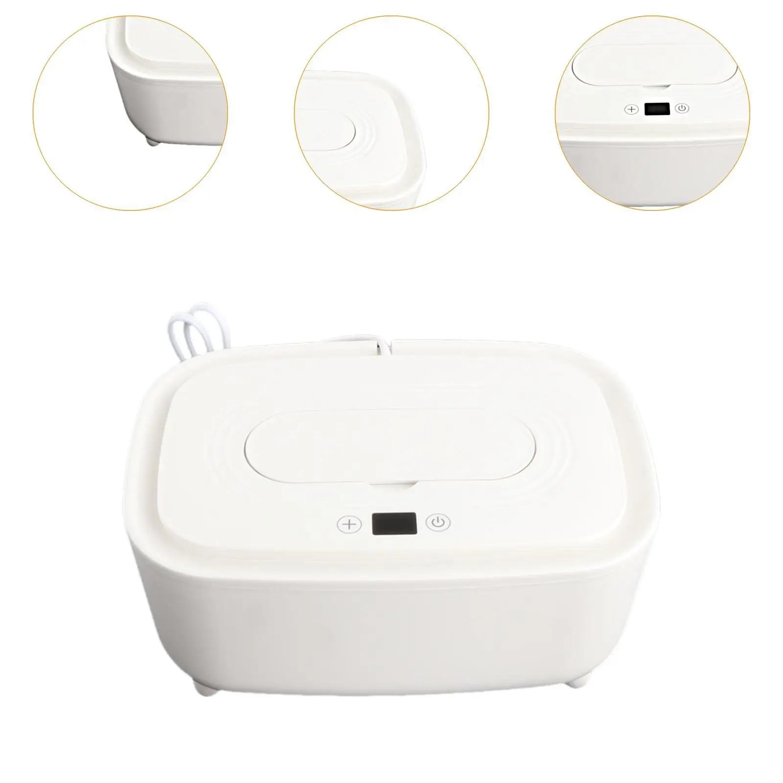 Baby Wipe Warmer Silence with Digital Display Wet Wipe Dispenser Diaper Wipe Warmer for Household Home Car Wet Tissue Traveling