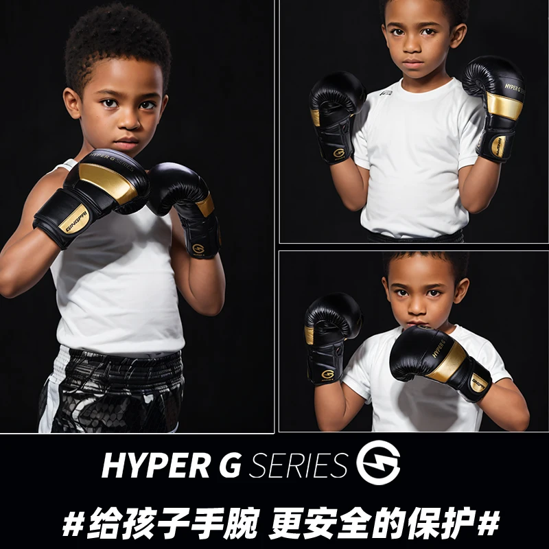 Hot Sale 6oz Kids Children Kickboxing Kick Box Training Punching Sports Fighting Golves Cartoon  Boxing Glove Hand Protector