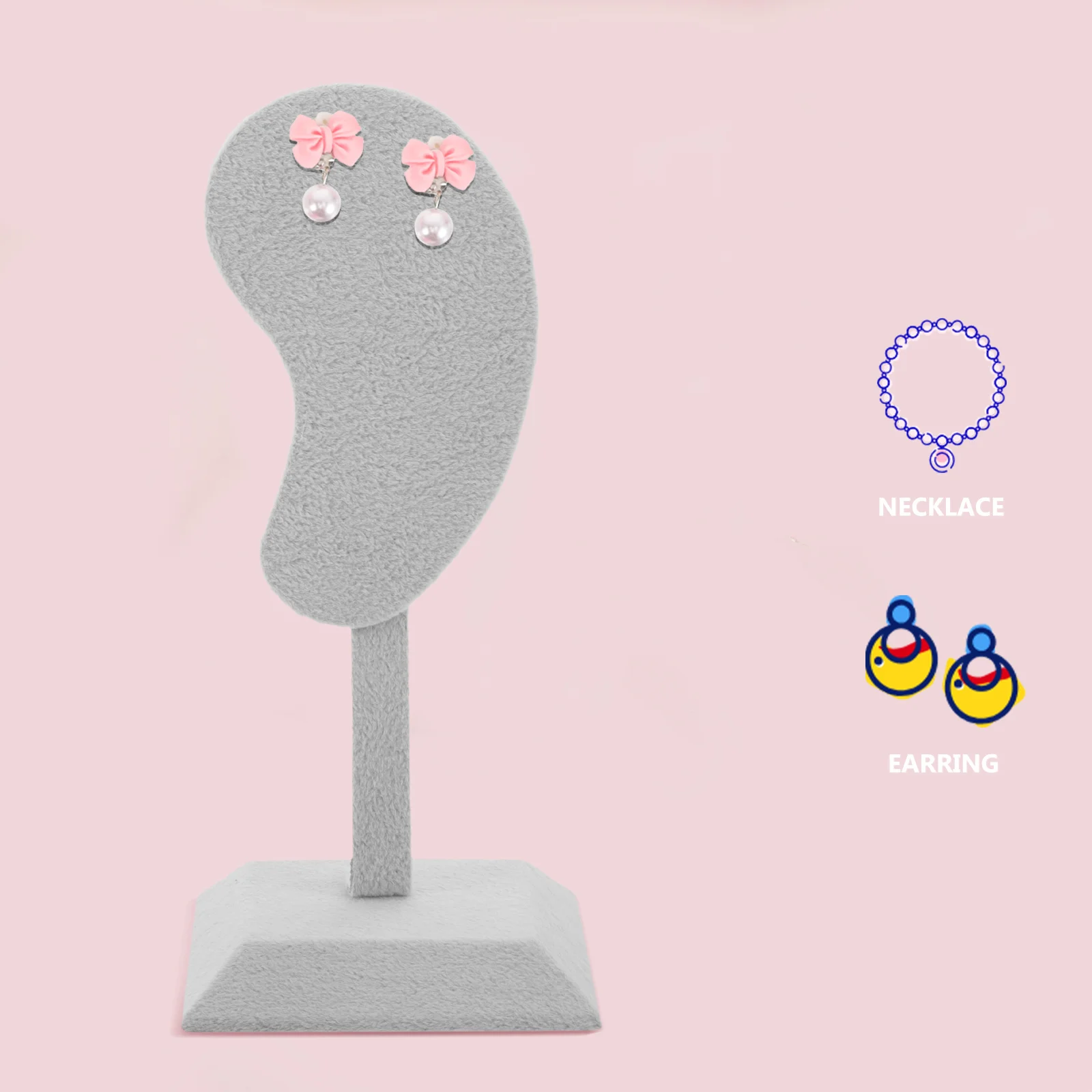 Earrings Organizer Retail Display Holder Simple Decorative Showcase Jewelry Rack Earring Display Stand Earrings Organizer