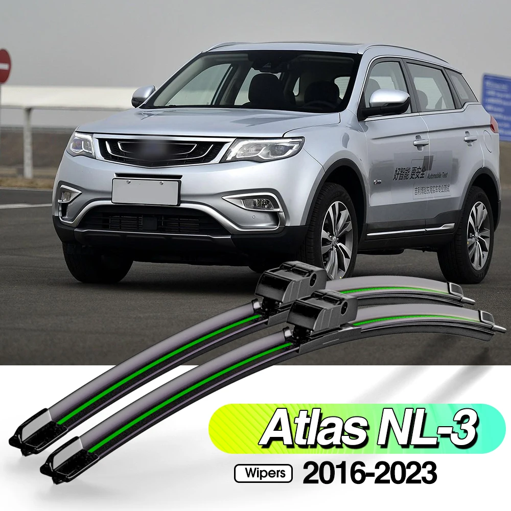 

For Geely Atlas NL-3 2016-2023 2pcs Front Windshield Wiper Blades Windscreen Window Accessories 2017 2018 2019 2020 2021 2022