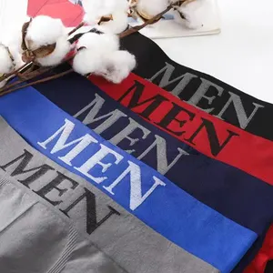 Breathable boxer underwear of male elasticity, plain panties, comfortable pantyhose, 5 pcs 6 Main Sales Box Cuekas - №3