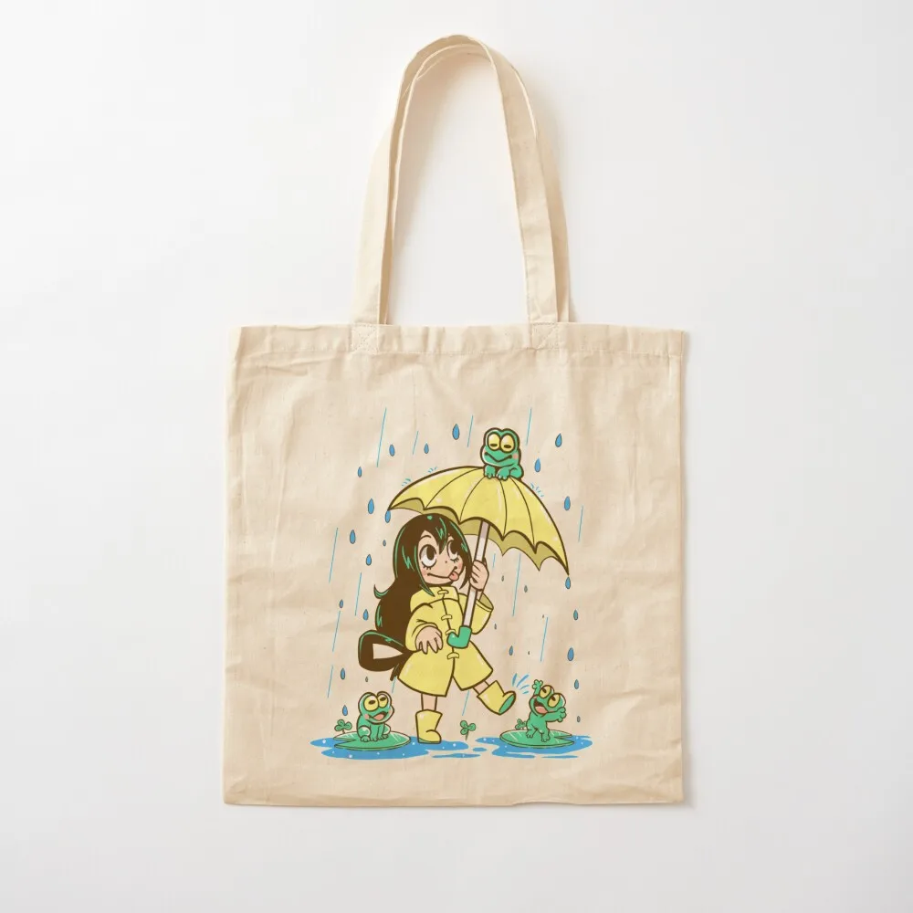 

Best Frog Girl Tote Bag Big bag Eco bag Canvas Tote