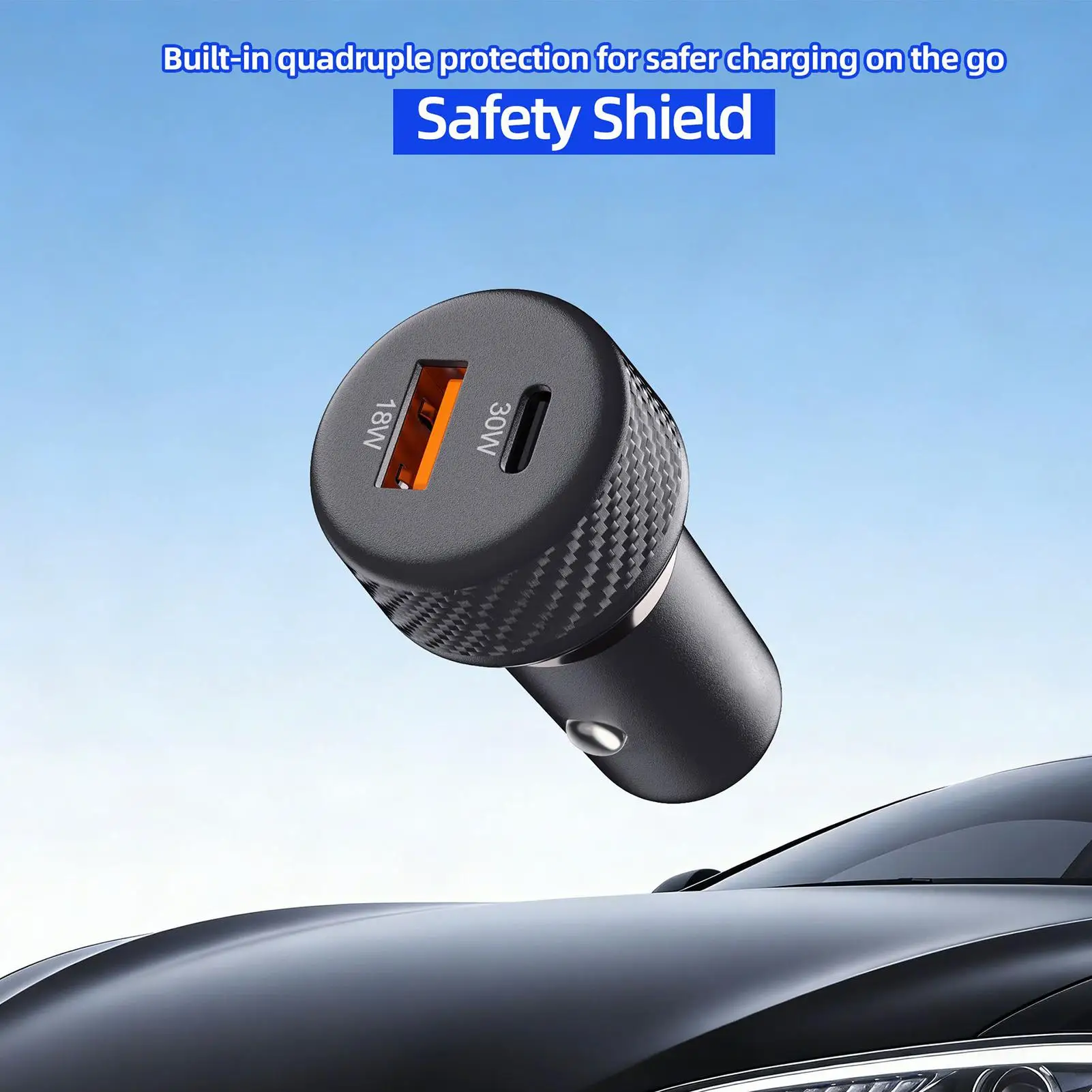 

Автомобильный разветвитель-зарядное устройство на 2 порта с защитой от перегрузки, быстрое зарядное устройство для телефона для автофургонов, грузовиков, домов на колесах, седанов, для поездок и путешествий