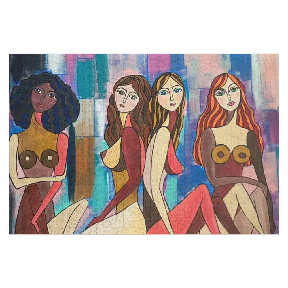 Girlfriends Jigsaw Puzzle Custom Custom Child Custom Wooden Gift Personalized Baby Object Puzzle