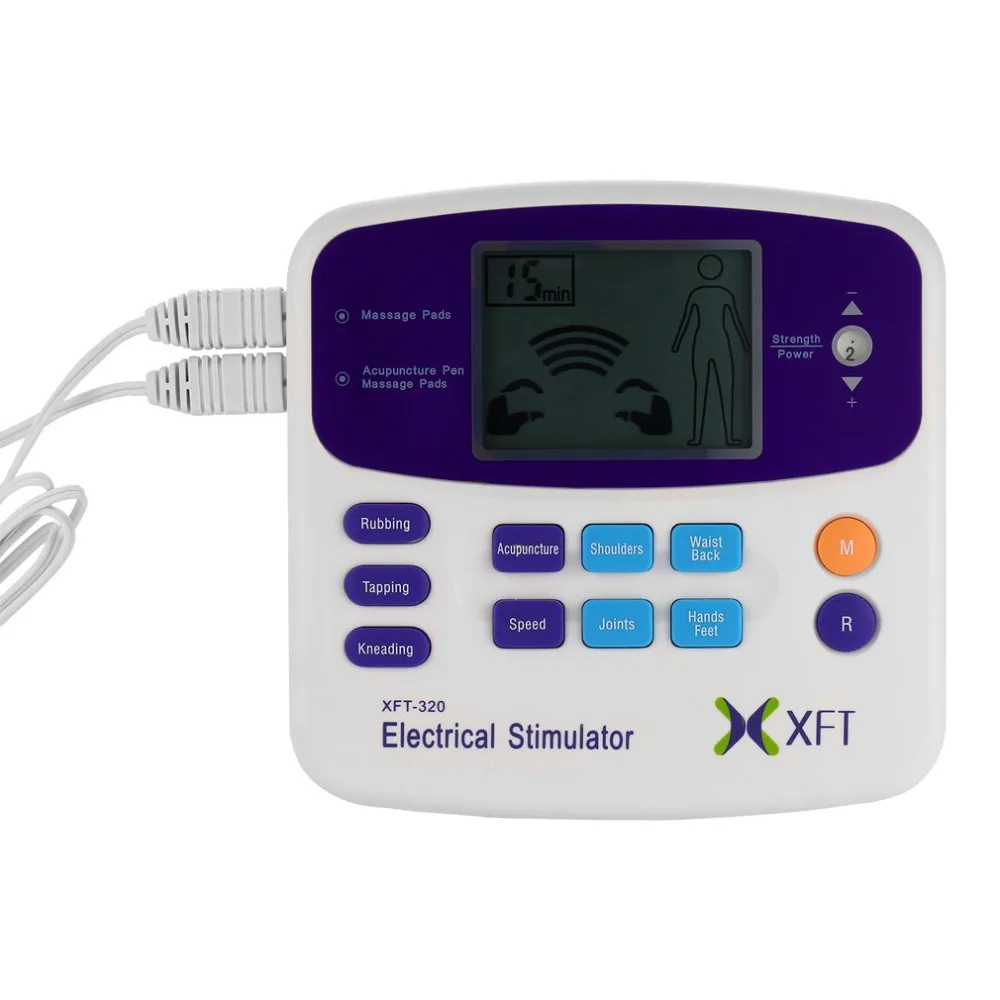 XFT-320 Health Care Body Foot Massager Dual Tens Machine Digital Electrical Therapy Acupuncture Massageador Stimulator Device