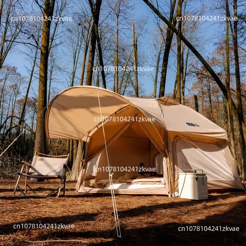 Tienda de seta totalmente automática para acampar al aire libre, plegable, portátil, apertura rápida, gruesa, a prueba de lluvia