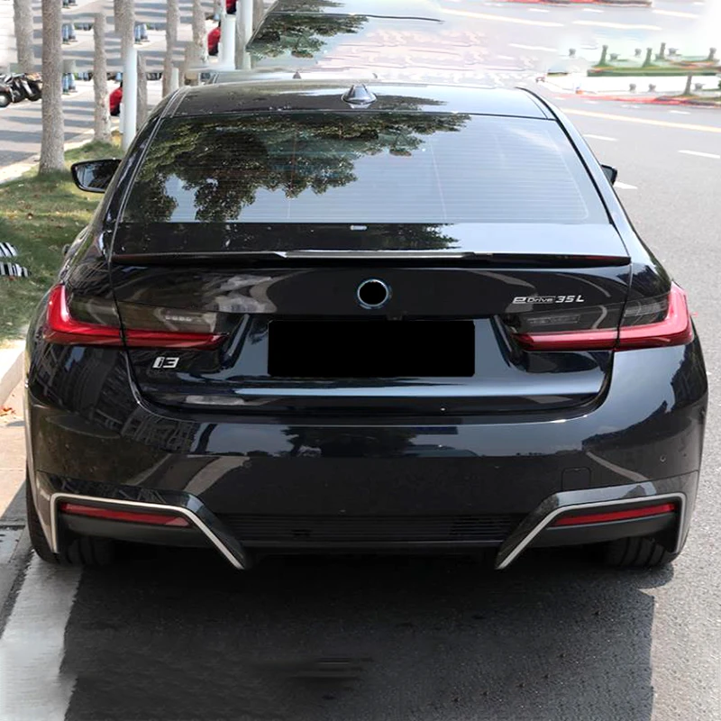 For BMW I3 2022-2023 Car Body Styling Rear Tail Spoiler High Quality Black ABS Plastic Car Wing Rear Trunk External Accessories