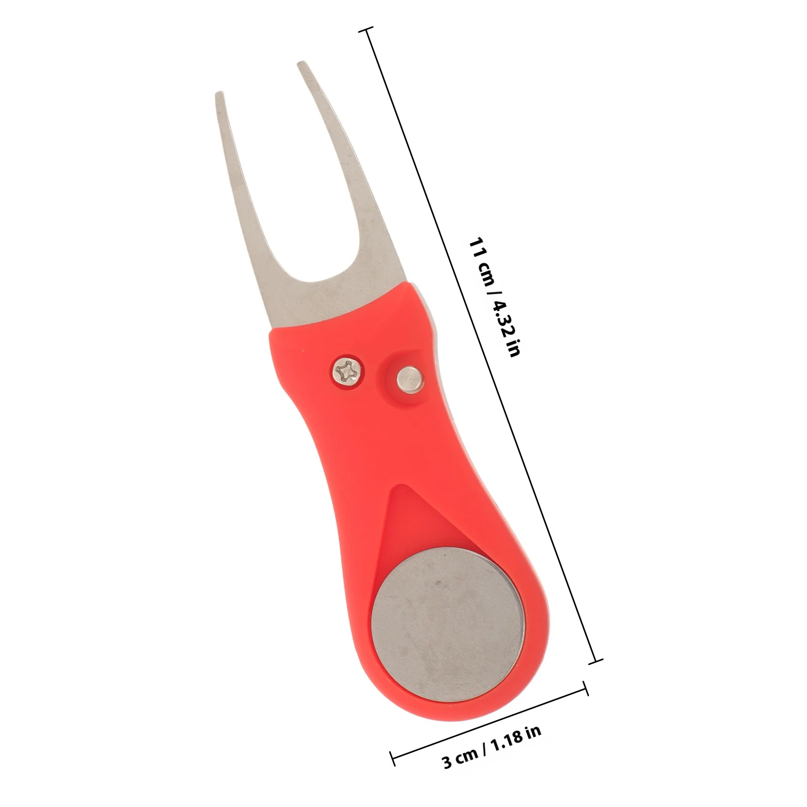 جولف ديفت إصلاح شوكة المحمولة دائم العشب تحديد أداة كرة جولف ماركر ديفوت أداة إصلاح الحديقة المهنية الكرة ماركر #5