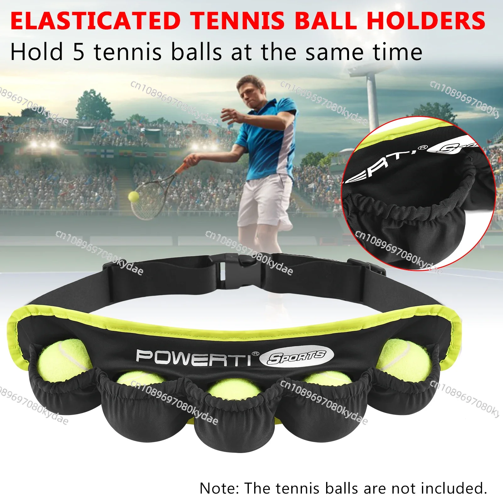 Tennis Ball Band for 5 Tennis Balls Holder Waist Bag Fanny Pack for Outdoor Running Cycling Walking Jogging Outdoor Sports New