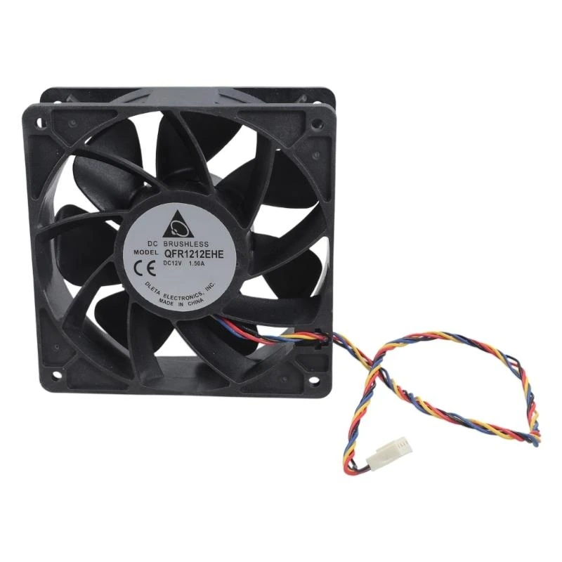 

652F 12038 Cooling Fan 120x38mm 12V 1.5A 197.2CFM Brushless Double Bearing 4000RPM for Computer Case Server Workstation Cabinet