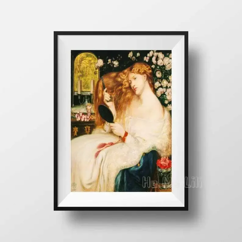 Lady Lilith Dante Gabriel Rossetti Painting Classical Victorian Art Print