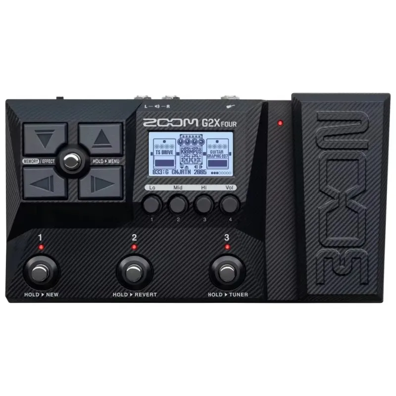 Zoom G2 Four G2X FOUR guitar multi-effects processor with 2-IN / 2-OUT Audio Interface function for volume swells, wah and more