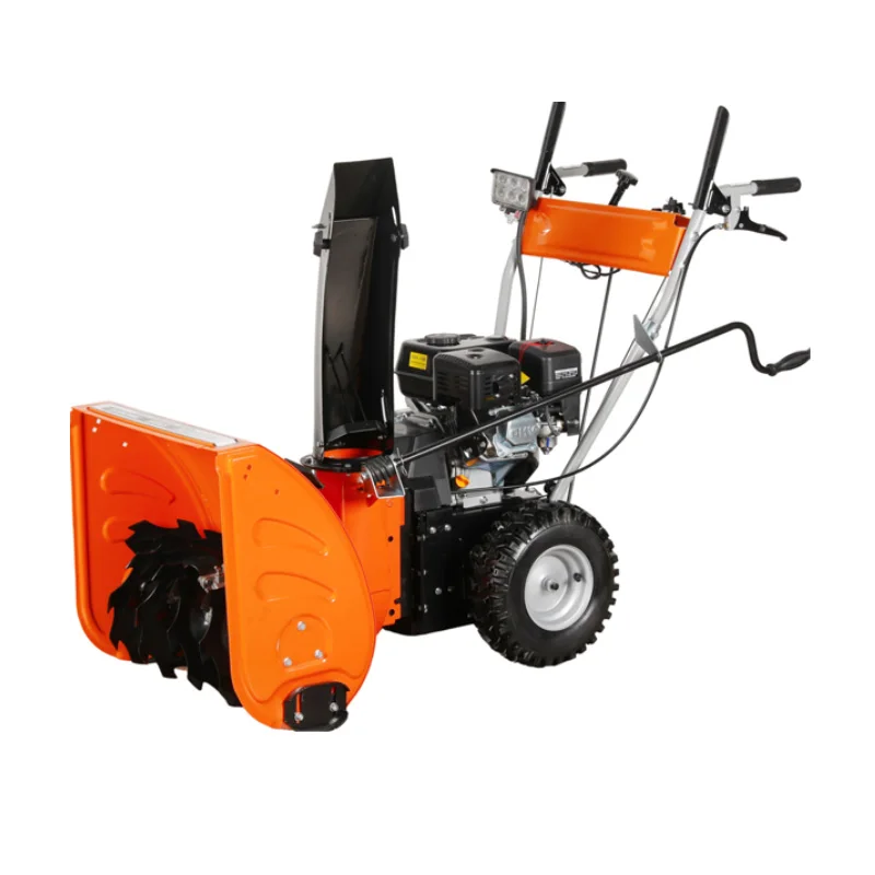 High-Efficiency Four-Wheeled Snow Melting Pusher Engine New Municipal Road Sidewalk Snowplow Bearing Core Snow Sweeper
