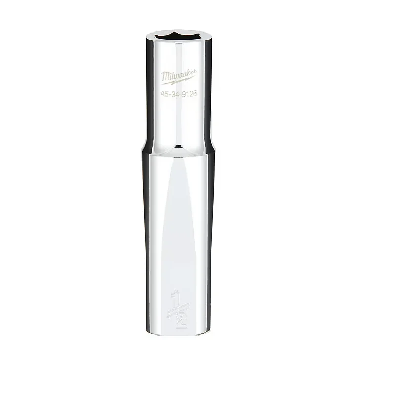 

1/2 in. Drive 1/2 in. SAE 6-Point Deep Socket with FOUR FLAT Sides