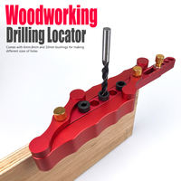 2025 New 6/8/10mm Self-Centering Doweling Jig Kit, Aluminum Alloy Drill Guide with 5 Bushings for Woodworking & Cabinet Making