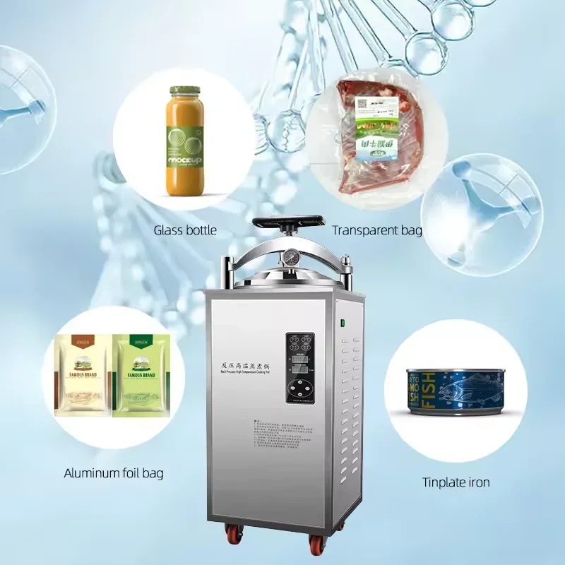 

Stainless Steel 50L 100L 150L Industrial Vertical Autoclave Machine Disinfection Equipment Sterilizer
