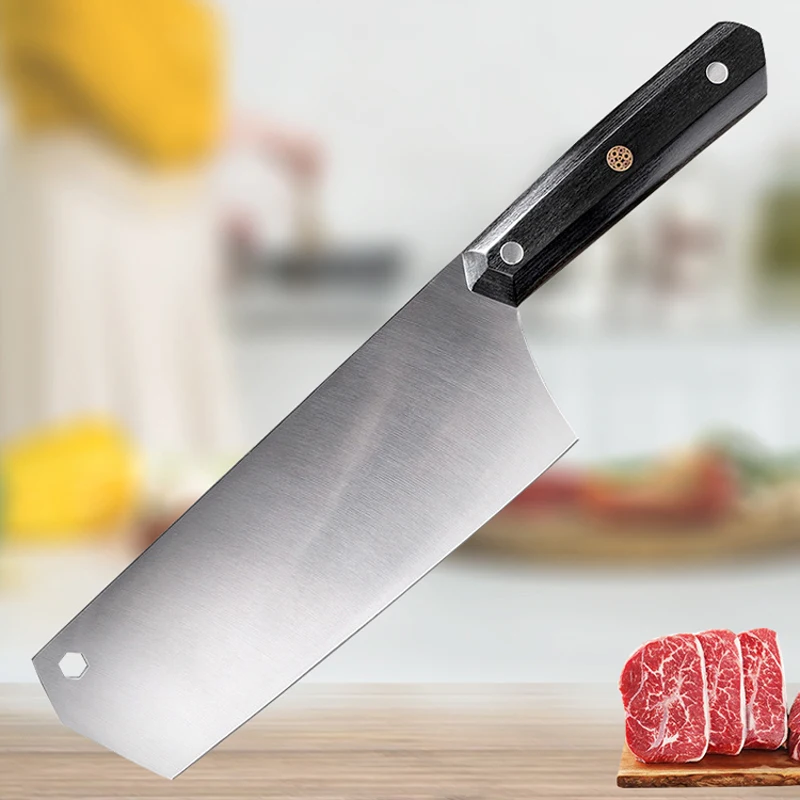 

8 Inch Chef Knife Multifunction Knives Cooking for Kitchen Meat Cleaver Stainless Steel Slicing Knife Includes Gift Box