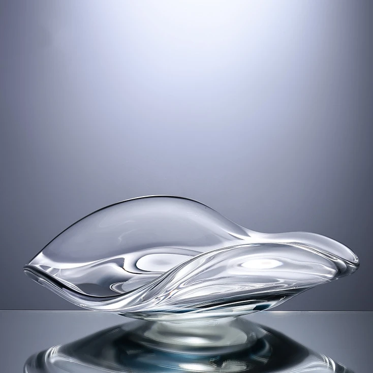 Light luxury glass ball large fruit plate modern creative home living room coffee table dining table ornament vase