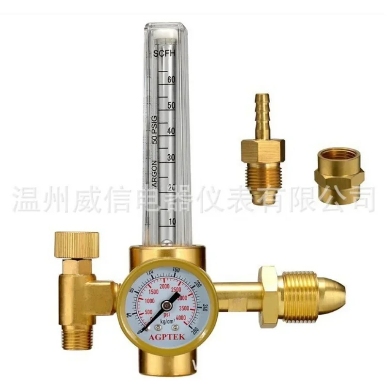 Argon AR Dioxygen CO2 Argon Pressure Reducer Carbon Dioxide All Copper Pressure Reducing Valve WX-191-03-CGA580  AR CO2