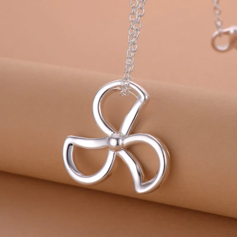 

New 925 Sterling Silver Necklace Pendant Classics Simple for Women Wedding Jewelry Fine Accessories Fashion Party Gifts