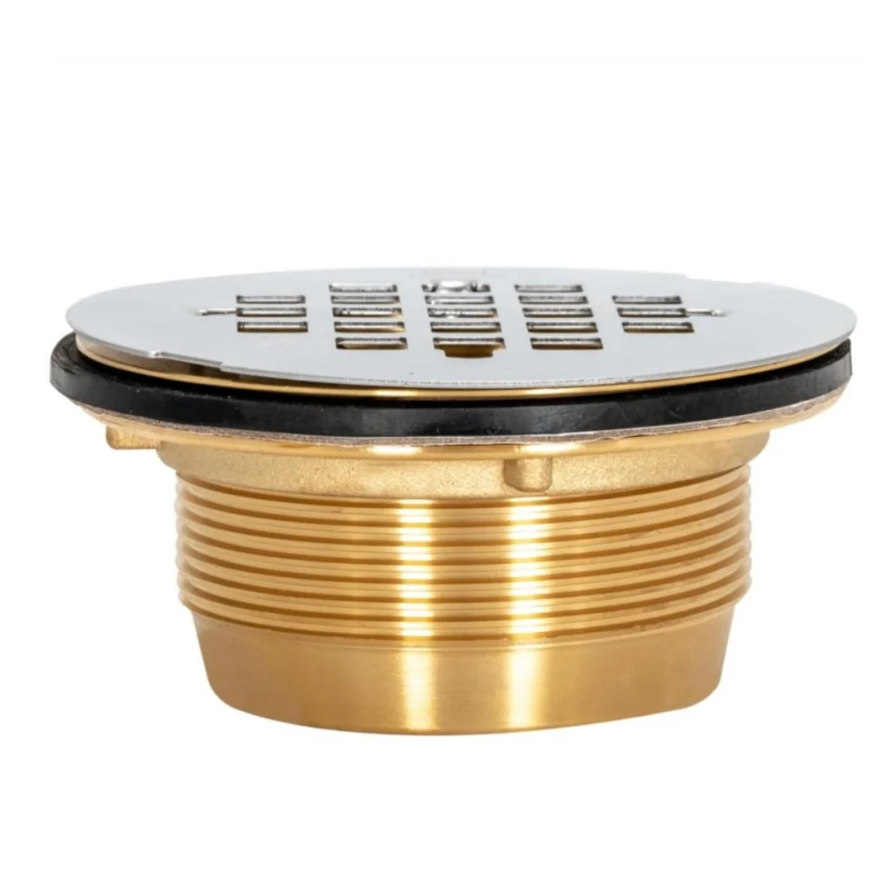 

Heavy-Duty 4.25" 4 1/4" Inch Brass Floor Drain Anti-Clog Design Brass Bathroom Accessories Home Floor Drains Strainers Parts