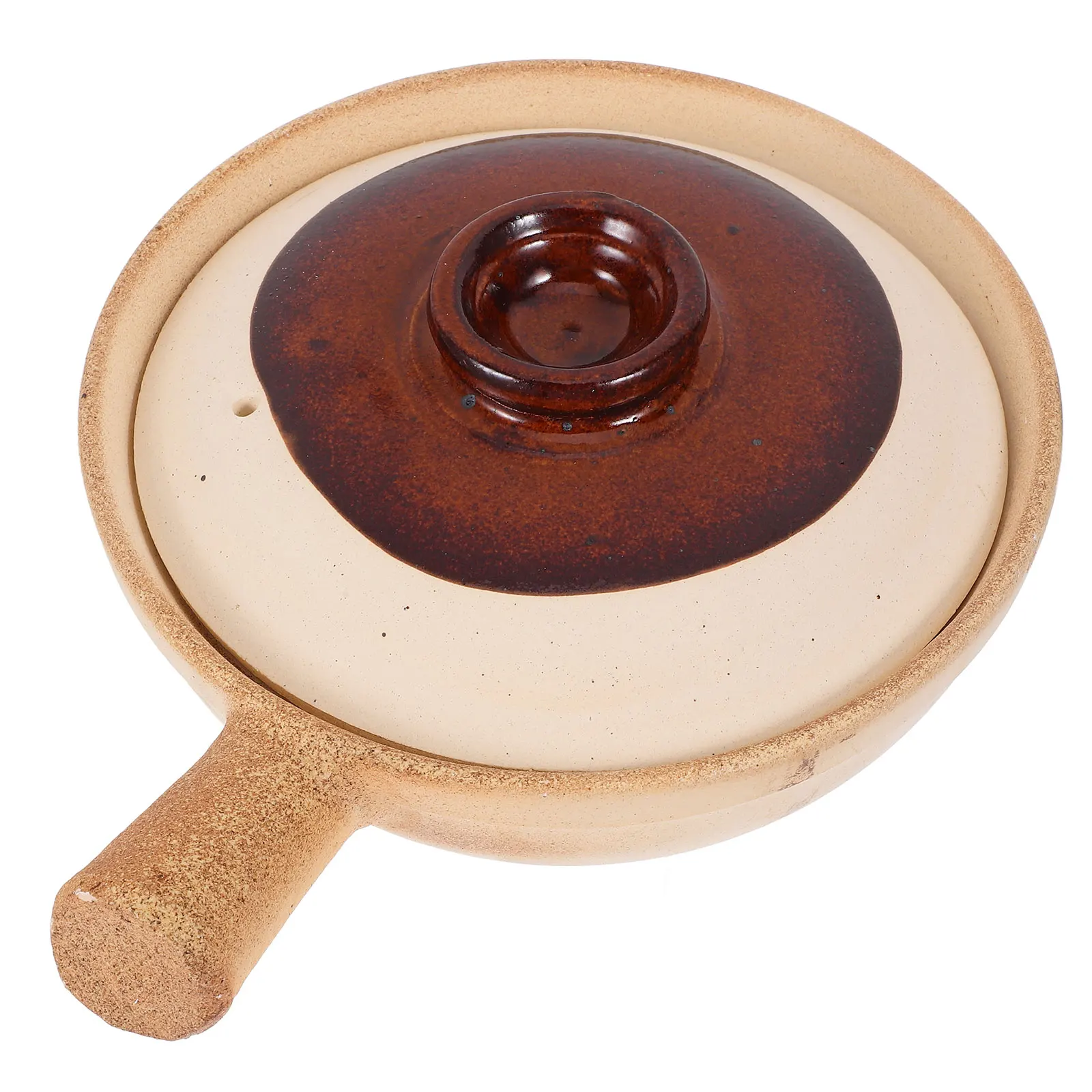 

Ceramic Soup Pot With Lid Terracotta Pan Stew Pots Cooking Casserole Claypot Rice Dishes Kitchen Cookware 7 Inch