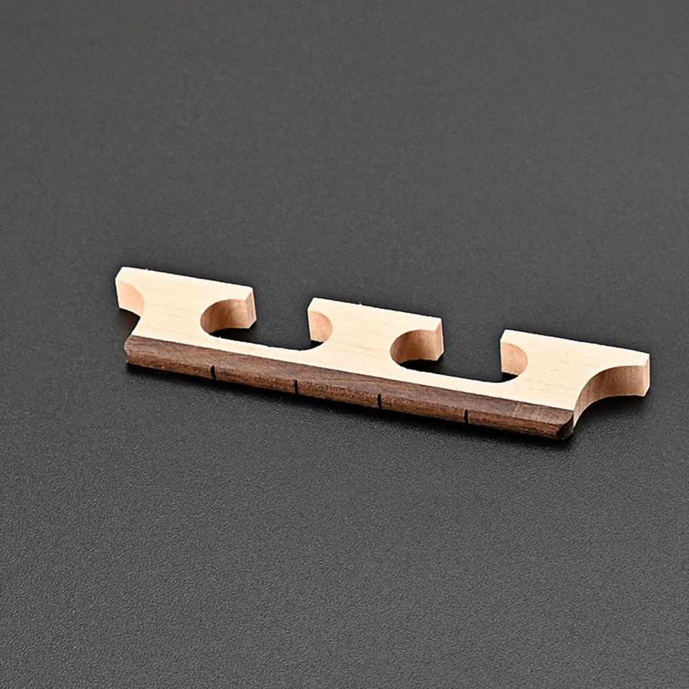 

Wooden Saddle Replacement Durable Smooth Stable Crisp Sound Easy to Use Gift for Guitar Lovers Wood Bridge for Banjo Accessories