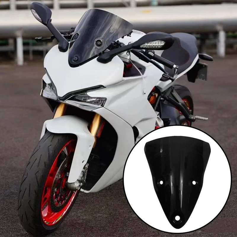 

Motorcycle Windshield Windscreen For DUCATI 939 950 Supersport 939S 950S Super Sport S Refit Black Wind 2017-2022