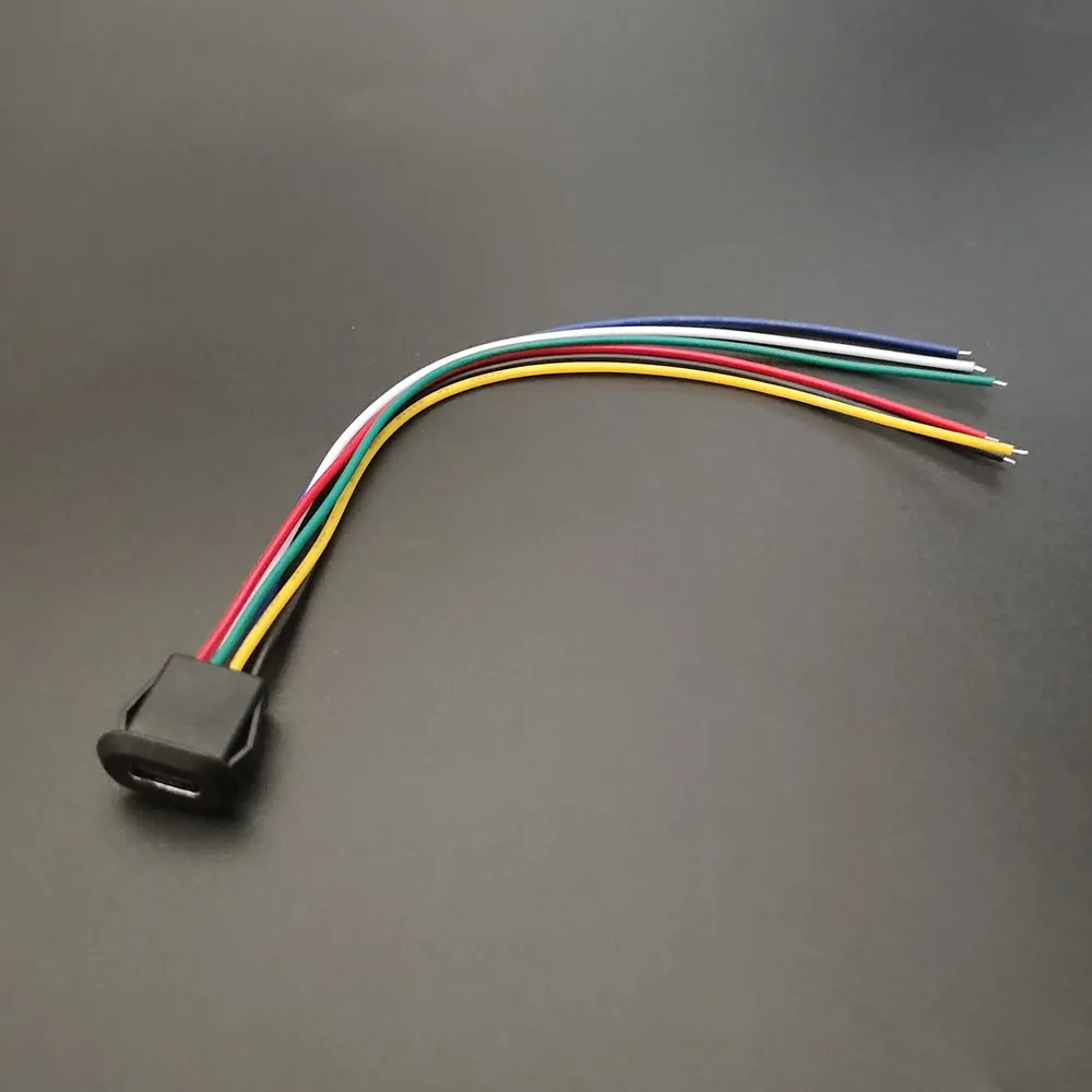 2-poliger wasserdichter USB-C-Stecker, 3 A Typ C, direkte Kompression, 2/4/6-polige Buchse, Ladeschnittstelle mit PH2.0-Terminal